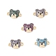Brass Micro Pave Cubic Zirconia Connector Charms(KK-M240-21)-1