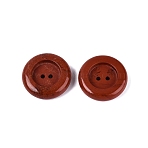 Natural Red Jasper Beads, Button, 29.5~30x6.5~8.5mm, Hole: 2~2.5mm(G-Q602-05B)