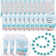 DIY Starfish Smiling Wisdom Thank You Gift Kit, Inicluding Starfish Synthetic Turquoise Beads, Paper Card, Organza Gift Bags(DIY-OC0009-67)