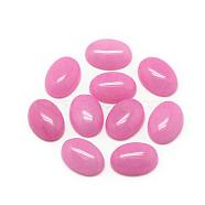 Natural White Jade Cabochons, Dyed, Oval, Violet, 18x13x5mm(G-R415-13x18-24)