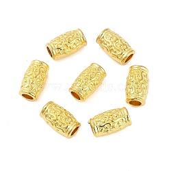 Tibetan Style Zinc Alloy Beads, Lead Free & Cadmium Free, Tube, Golden, 12x7mm, Hole: 3.5mm(X-K08NK012)