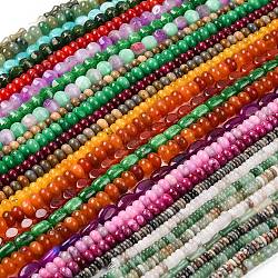 Natural & Synthetic Gemstone Beads Strands, Mixed Shapes, 4~30x4~15mm, Hole: 0.8~2mm, about 13~98pcs/Strand, 14.57 inch~15.74 inch(37~40cm)(G-F513-02A-03)