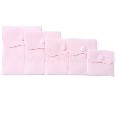 Pearl Pink Square Velvet Bags