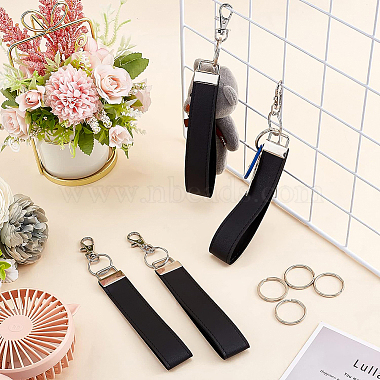 BENECREAT PU Leather and Alloy Clasp Keychain(KEYC-BC0001-02)-5