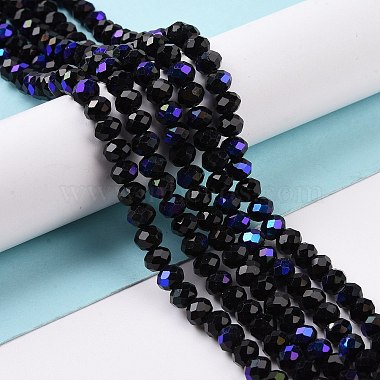 Electroplate Opaque Solid Color Glass Beads Strands(EGLA-A034-P2mm-L01)-4