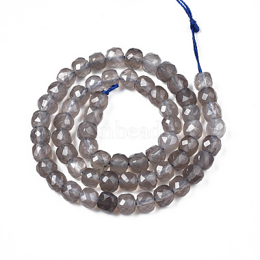 Natürlichen graue Achat Perlen Stränge(G-S359-373)-2