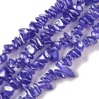 Medium Slate Blue Chip Glass Beads