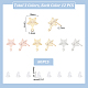 unicraftale 36pcs 3 couleur 201 résultats de boucles d'oreilles étoile en acier inoxydable(STAS-UN0047-03)-2