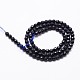 Synthetic Blue Goldstone Beads Strands(G-D840-14-6mm)-2