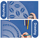 CRASPIRE 2Pcs 2 Style Custom Acrylic Tie-Dye Template(DIY-CP0008-10C)-4