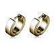 Brass Huggie Hoop Earrings(EJEW-EE0002-252C)-1