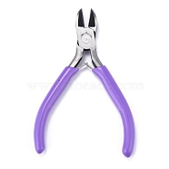 45# Carbon Steel Jewelry Pliers, Side Cutting Pliers, Side Cutter, Polishing, Lilac, Stainless Steel Color, 10.5x7.8x0.9cm(PT-L004-16)