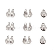 304 Stainless Steel Bead Tips, Calotte Ends, Clamshell Knot Cover, 6x4mm, Hole: 0.5mm(X-STAS-I015-05)