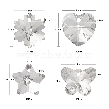 40Pcs 4 Style Electroplated Glass Pendants(EGLA-FS0001-14B)-3