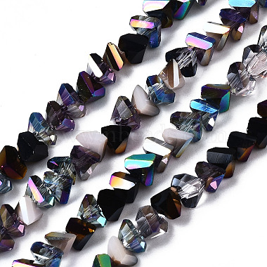 Misty Rose Triangle Glass Beads