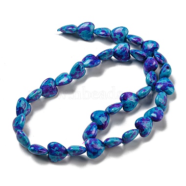 brins de perles de turquoise synthétiques peintes par pulvérisation(G-E617-B08-03)-3