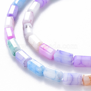 Opaque Baking Painted Crackle Glass Beads Strands(EGLA-T008-18I)-3