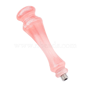 Resin Transparent Handle, for Wax Seal Stamp, Wedding Invitations Making, Salmon, 8.75x2.3cm(AJEW-WH0189-14C)