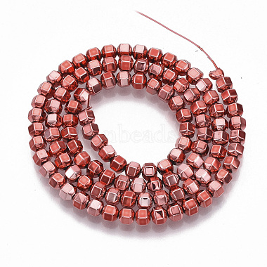 Electroplated Non-magnetic Synthetic Hematite Beads Strands(G-S365-003B)-3