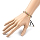 bracelet coulissant à lien de colonne de graines fait à la main avec des breloques de soleil(BJEW-MZ00027)-3