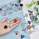 24Pcs 12 Style Natural & Synthetic Gemstone Chip European Dangle Charms Sets(PALLOY-FH0001-83)-4