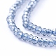 Chapelets de perles en verre galvanoplastique(X-EGLA-F149-PL-01)-3