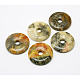 Donut/Pi Disc Natural Gemstone Pendants(G-L234-40mm-06)-1