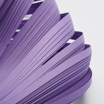Quilling Paper Strips, Medium Purple, 530x5mm, about 120strips/bag