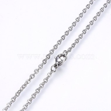 304 Stainless Steel Cable Chains Necklaces(NJEW-F226-04P-06)-2