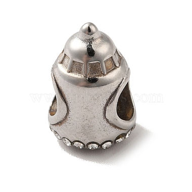 304 Edelstahl Emaille europäischen Perlen(STAS-G308-24P)-2