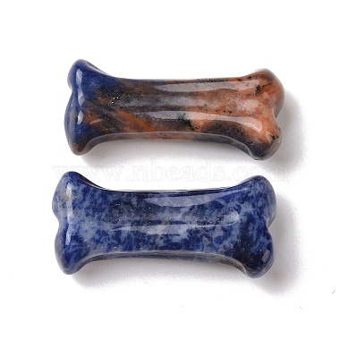 Sculptures naturelles en forme d'os de chien en sodalite(DJEW-G033-01A-06)-2