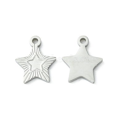 Stainless Steel Color Star 304 Stainless Steel Charms