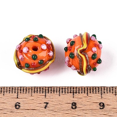 Handmade Lampwork Bumpy Beads(LAMP-T022-05B)-4