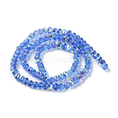 Transparent Electroplate Glass Beads Strands(GLAA-Q099-H01-01)-2