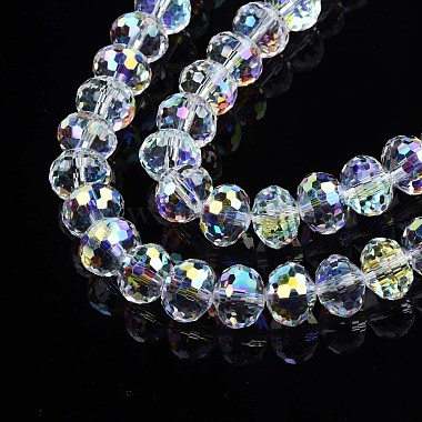 Electroplate Transparent Glass Beads Strands(EGLA-N002-19A-B01)-5