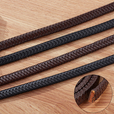 Flat Braided Leather Cord(WL-WH0003-09A)-5