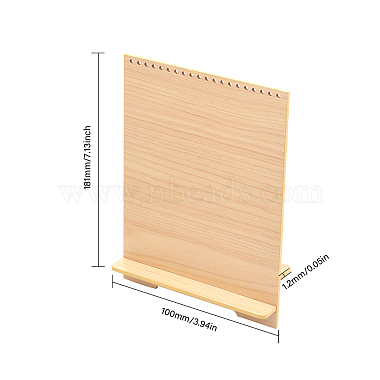 Деревянная подставка для календаря прямоугольной формы(ODIS-WH0026-26A)-2