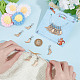 12Pcs 12 Style Sock Pendant Locking Stitch Markers(HJEW-AB00645)-3