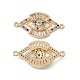 Brass Pave Colorful Cubic Zirconia Connector Charms(KK-E068-VC073)-1