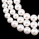 Electroplated Shell Pearl Graduated Beads Strands(BSHE-C011-04)-4