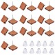 sunclue 15 пар серег-гвоздиков из орехового дерева с ромбами и фурнитурой(EJEW-SC0001-30)-1
