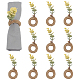 12Pcs Plastic Artificial Napkin Rings(AJEW-OC00036)-1