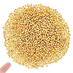Iron Spacer Beads, Round, Golden, 3x3mm, Hole: 1.2mm, 2000pcs/set(IFIN-UN0001-13G-02)