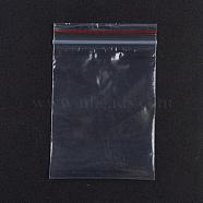 Plastic Zip Lock Bags, Resealable Packaging Bags, Top Seal, Self Seal Bag, Rectangle, Red, 9x6cm, Unilateral Thickness: 1.8 Mil(0.045mm), 100pcs/bag(OPP-G001-D-6x9cm)