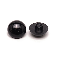 Craft Plastic Doll Eyes, Stuffed Toy Eyes, Mushroom, Black, 15x10mm, Hole: 3mm(DIY-WH0304-029D)