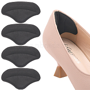 Cotton Anti-Wear Heel Grips, Self Adhesive Heel Pads, Black, 49x88x6mm(FIND-WH0191-11B)
