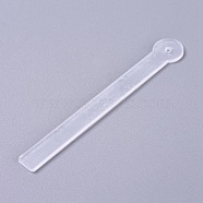 Acrylic Earring Tester, for Earring Displays, Clear, 100x14.8x2.2mm, Hole: 1.7mm(X-ODIS-WH0005-31)