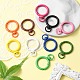 10Pcs Spray Painted Alloy Swivel Snap Hooks Clasps(FIND-YW0001-60)-6