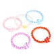 Transparent Acrylic Beads Kids Bracelets(BJEW-JB05537)-1