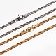 304 Stainless Steel Rope Chain Necklaces(NJEW-E026-09)-1